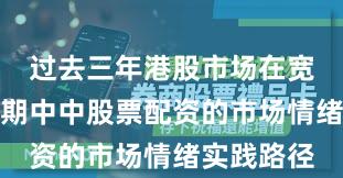 过去三年港股市场在宽幅震荡周期中中股票配资的市场情绪实践路径